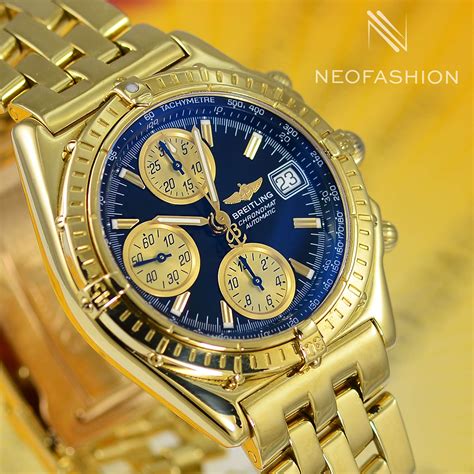 breitling chronomat 18k gold watch serial number 258620|breitling super chronomat price.